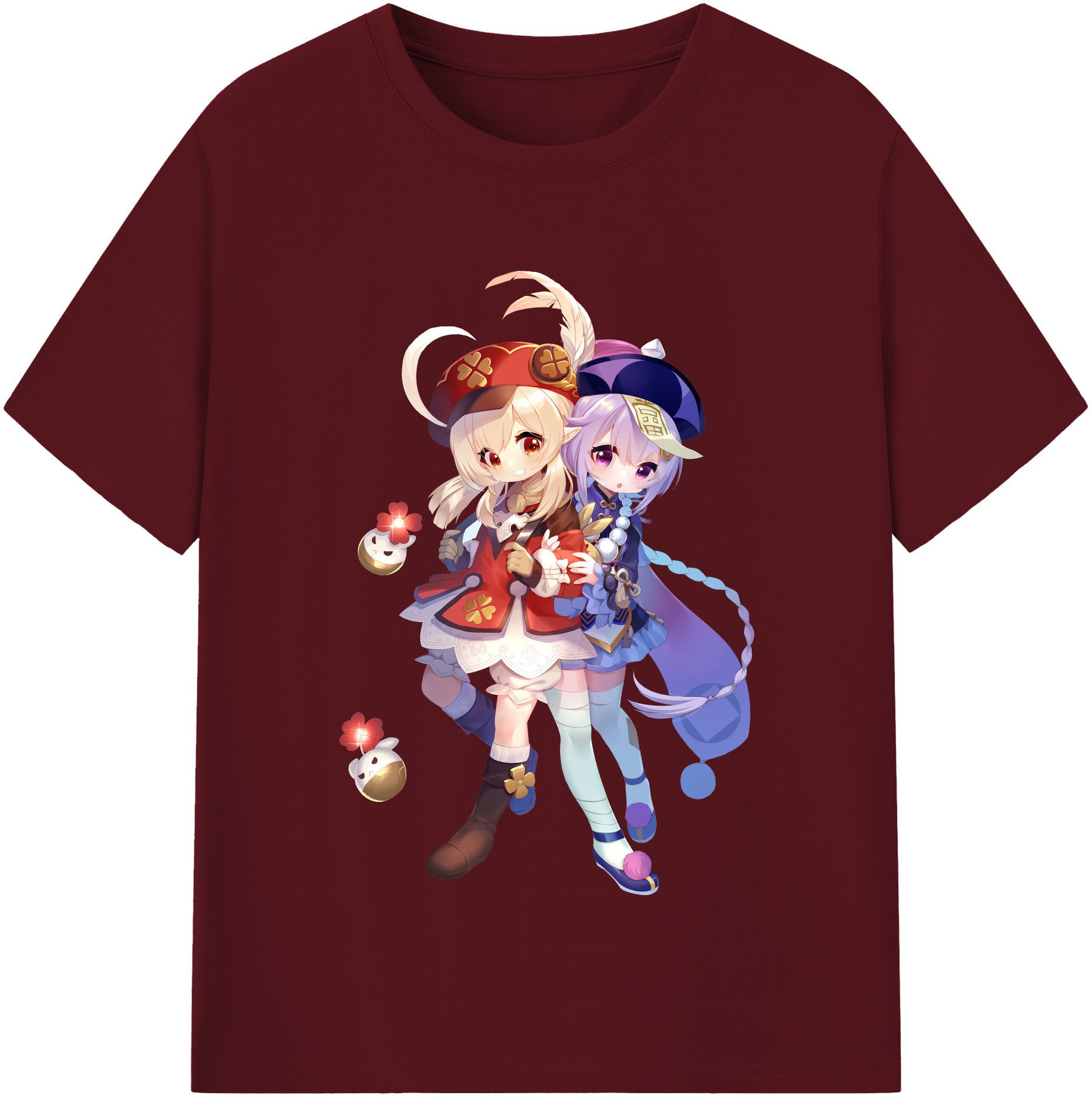 げんし神 七七 なな  genshin Nana 綿100％半袖Tシャツ（フロントプリント）
